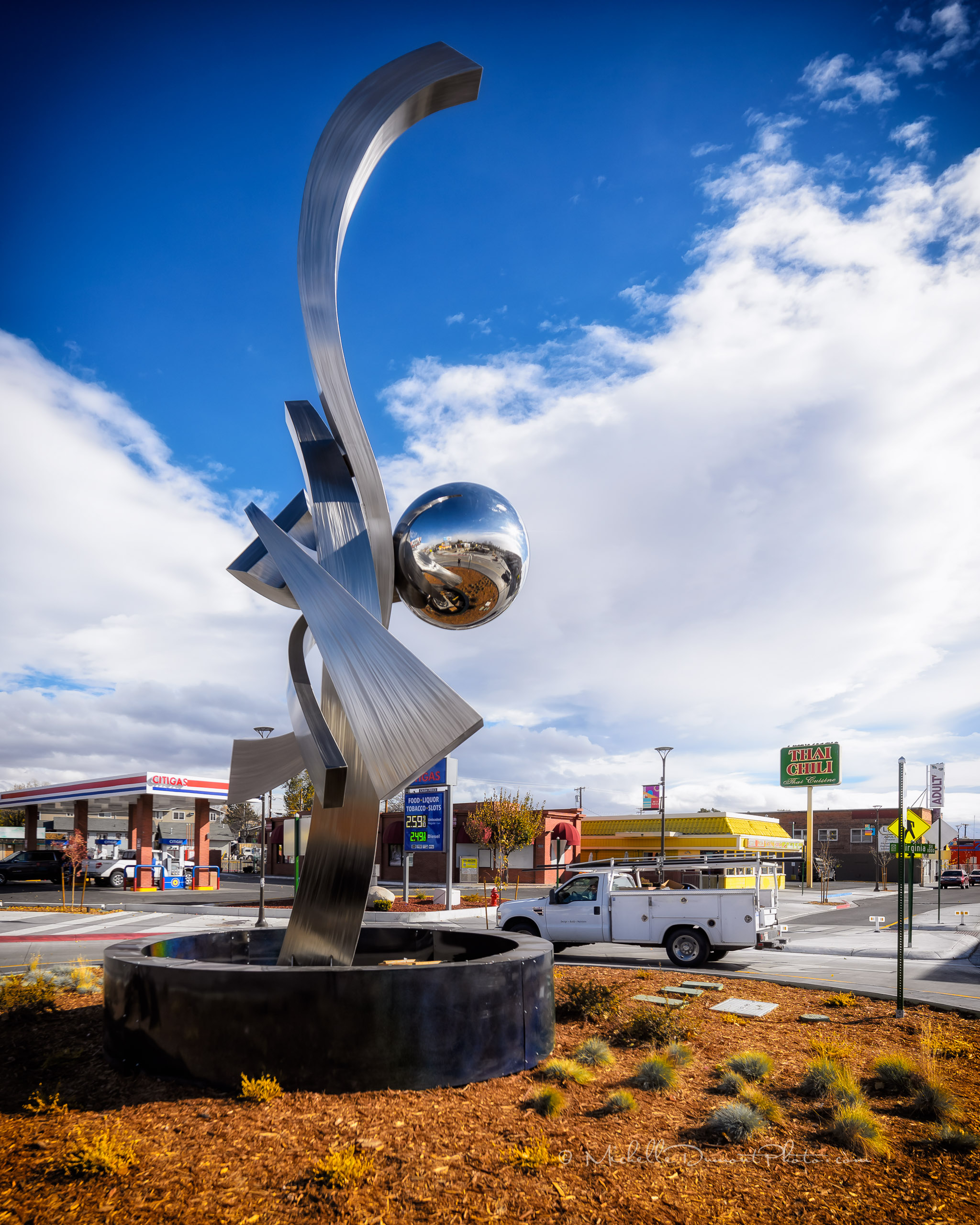Midtown Roundabout Sculpture – All Things Reno Dot Net